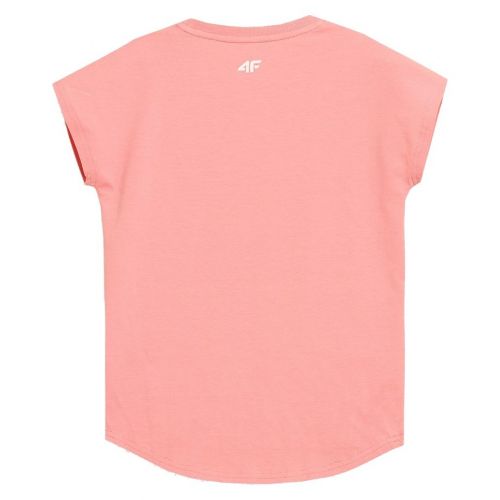 Koszulka bawełniana dla dziewcząt 4F Girl HJZ21-JTSD008
