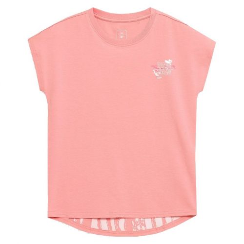Koszulka bawełniana dla dziewcząt 4F Girl HJZ21-JTSD008