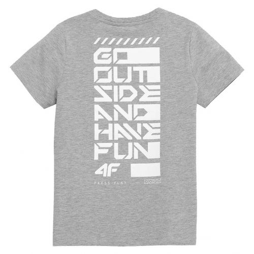 Koszulka bawełniana dla chłopców 4F Boy HJZ21-JTSM007 
