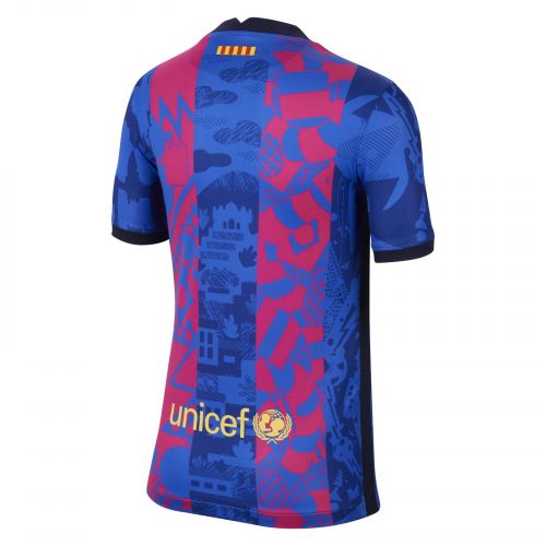 Koszulka piłkarska dla dzieci Nike FC Barcelona Stadium 2021/22 v3 DB6241