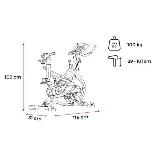 Rower spinningowy Spokey Katana 926188