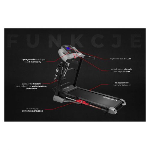 Bieżnia elektryczna Spokey Trance Plus 928649