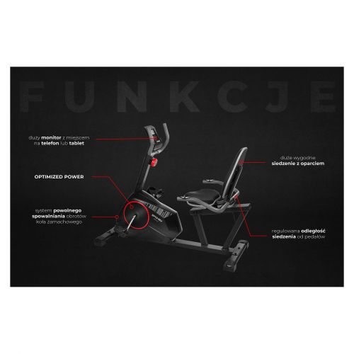 Rower magnetyczny poziomy Spokey Specus 928658