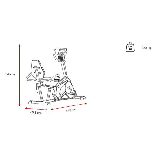Rower magnetyczny poziomy Spokey Specus 928658