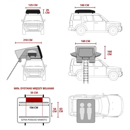 Namiot dachowy Dutch Mountains Fold 2 