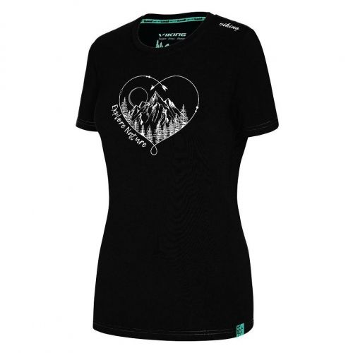 Koszulka turystyczna damska Viking Lenta Bamboo Light 500225540