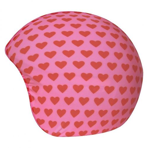 Nakładka na kask narciarski Coolcasc Pink Red Hearts
