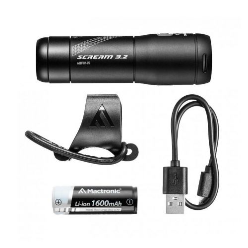 Lampa rowerowa Mactronic Scream 3.2 USB ABF0165 przód