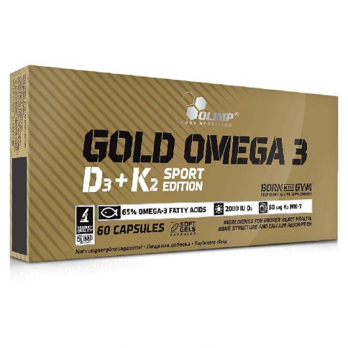 Gold Omega 3 D3+K2 Sport Edition Olimp 60kaps