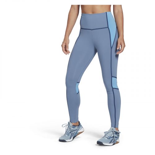 Spodnie legginsy treningowe damskie Reebok Lux Colorblock H54189