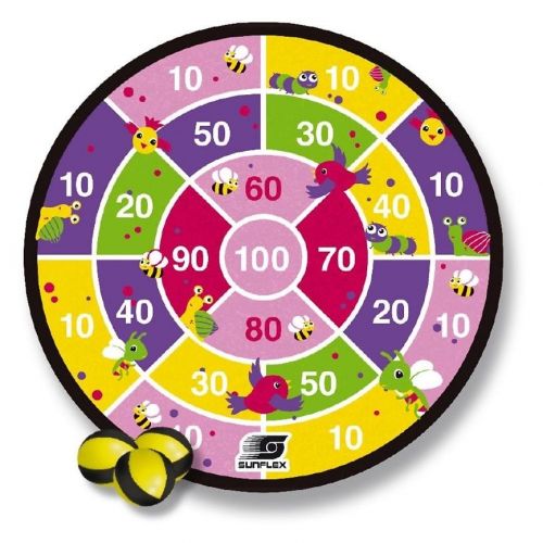 Tarcza do darta na rzep dla dzieci dwustronna Sunflex Youngster Velcro 45010