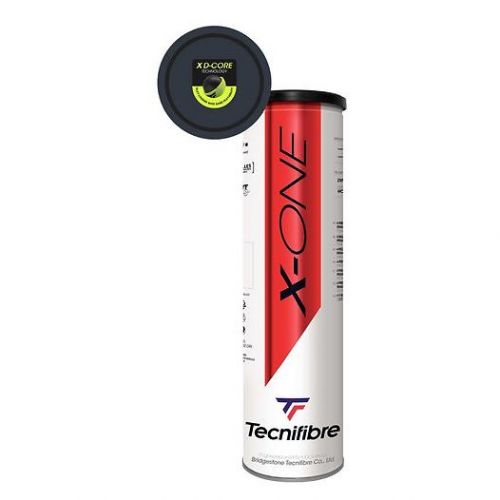 Piłki tenisowe Tecnifibre X-One 60XONE364N zestaw 4-pak