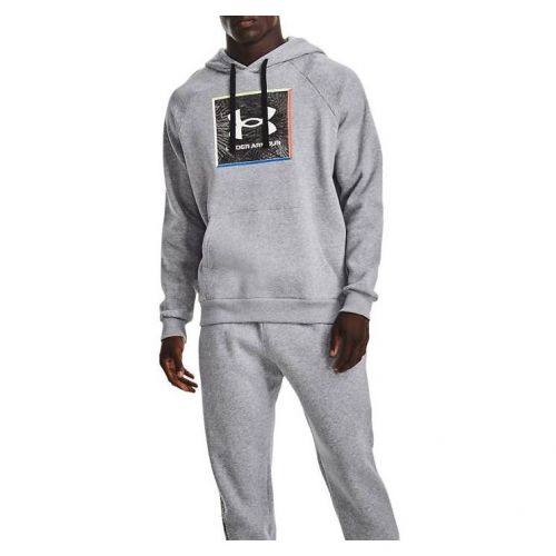 Bluza z kapturem męska Under Armour Rival Fleece Graphic 1370349