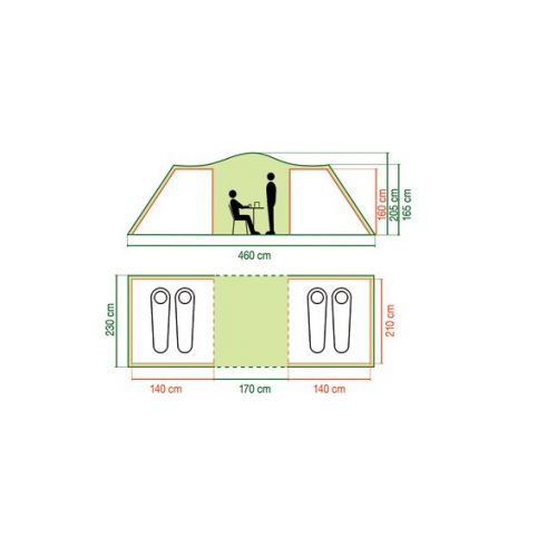Namiot kempingowy 4 osobowy Coleman Ridgeline 4 Plus
