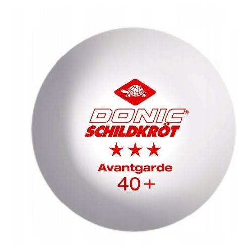 Piłeczki do tenisa stołowego DONIC-SCHILDKRÖT Avangarde białe 3szt. 608334