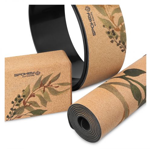 Zestaw do jogi: mata, kostka i koło Spokey Savasana Set 929895
