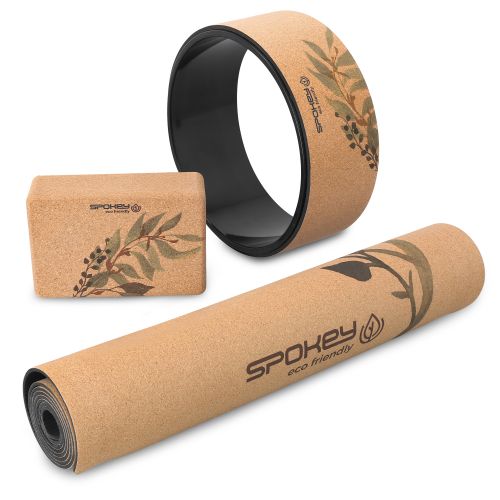 Zestaw do jogi: mata, kostka i koło Spokey Savasana Set 929895