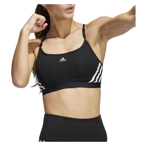 Biustonosz sportowy adidas Aeroreact Training Light-Support 3-Stripes Bra HC7862