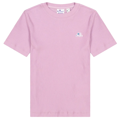 Koszulka bawełniana damska Champion Slim Fit C Logo 114933