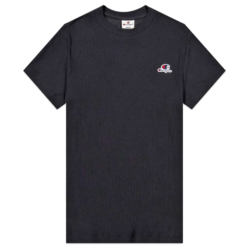 Koszulka bawełniana damska Champion Slim Fit C Logo 114933