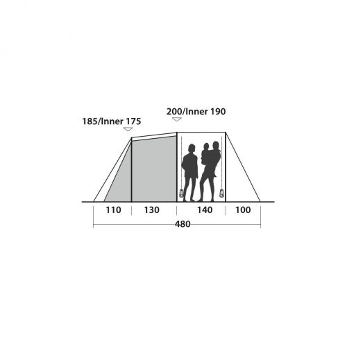 Namiot kempingowy Easy Camp Huntsville 600 6os 120408