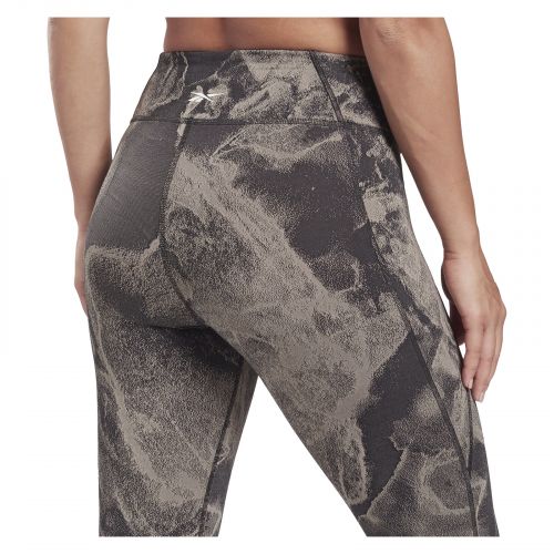 Legginsy treningowe damskie Reebok Lux Jacquard HF0173