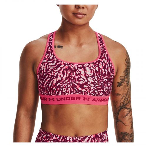 Biustonosz sportowy Under Armour Mid Crossback Printed Sports Bra 1361042
