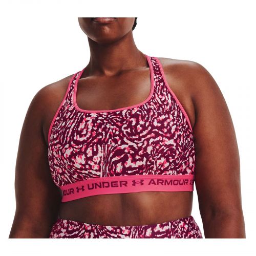 Biustonosz sportowy Under Armour Mid Crossback Printed Sports Bra 1361042