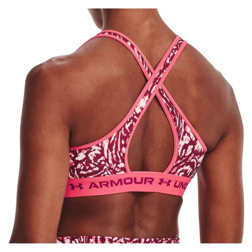 Biustonosz sportowy Under Armour Mid Crossback Printed Sports Bra 1361042