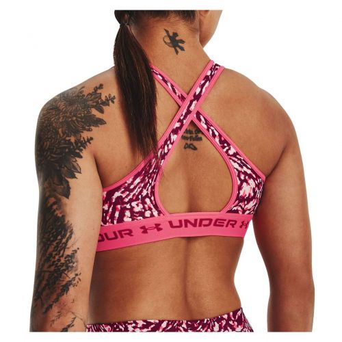 Biustonosz sportowy Under Armour Mid Crossback Printed Sports Bra 1361042