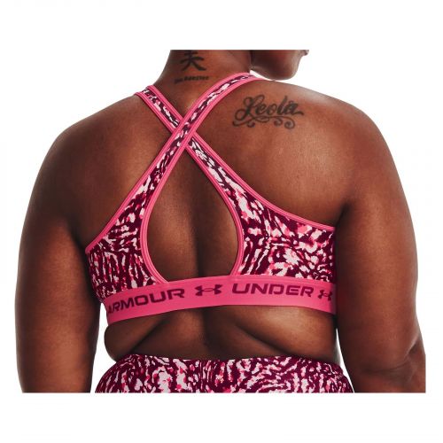 Biustonosz sportowy Under Armour Mid Crossback Printed Sports Bra 1361042