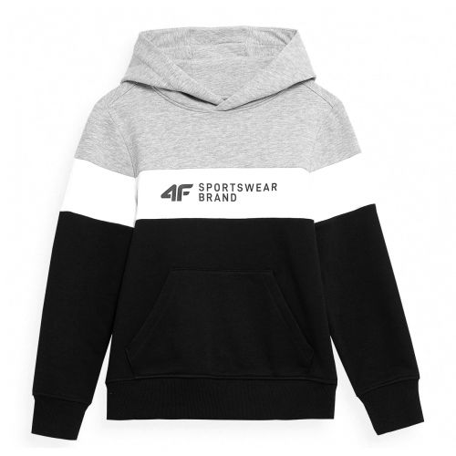 Bluza chłopięca z kapturem 4F HJL22-JBLM003