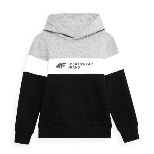 Bluza chłopięca z kapturem 4F HJL22-JBLM003