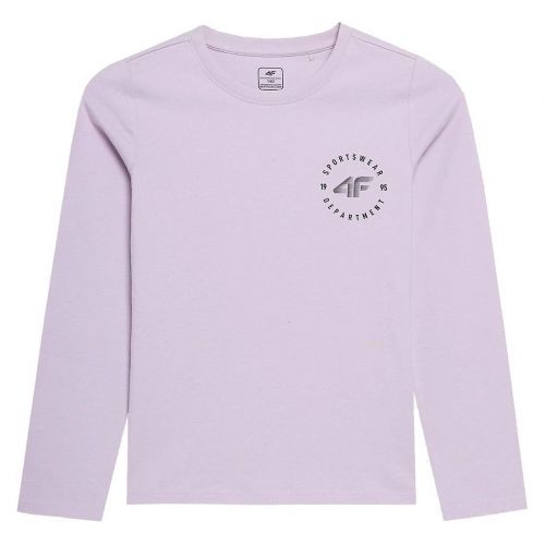 Koszulka dla dzieci z długim rękawem 4F HJL22-JTSML001
