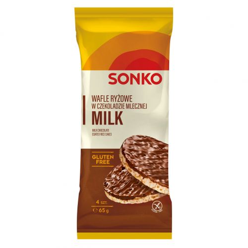 Wafle ryżowe w czekoladzie mlecznej 65g Sonko AE1350