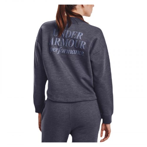 Bluza damska Under Armour Essential Fleece Script Crew 1374108