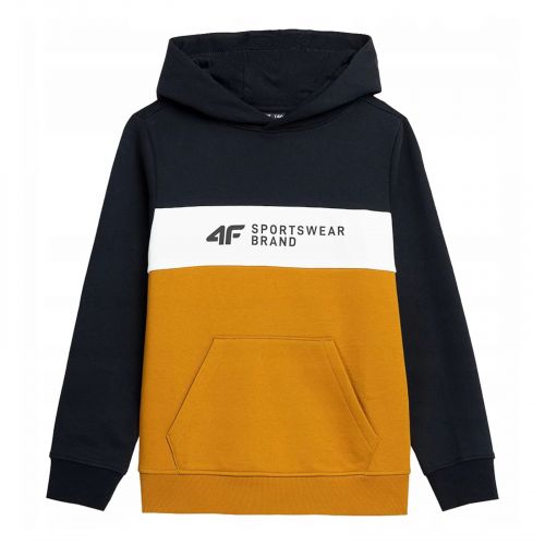 Bluza chłopięca z kapturem 4F HJL22-JBLM003