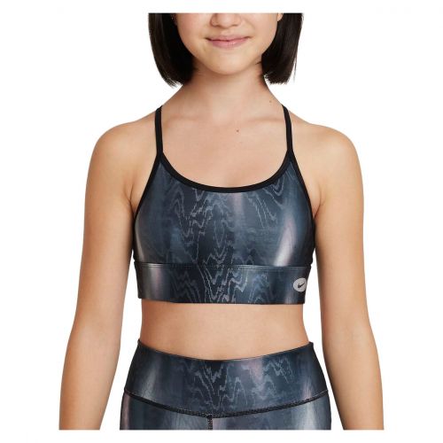 Biustonosz sportowy dla dziewcząt Nike Dri-FIT Indy Icon Clash DV3299