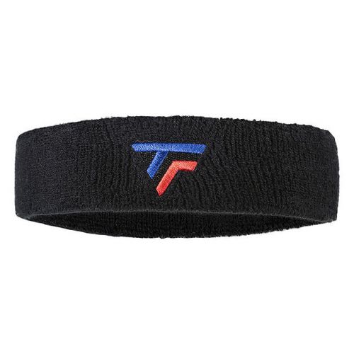 Opaska frotte na głowę Tecnifibre Headband New Logo Black 54HEADBLACK