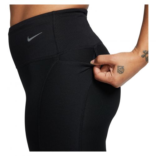 Spodnie legginsy do biegania damskie Nike Fast DX0946 /  010/black/reflective silv, Cena, Opinie