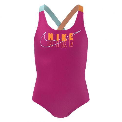 Strój kąpielowy dla dziewcząt Nike Swim Reflect Logo Crossback NESSC735 