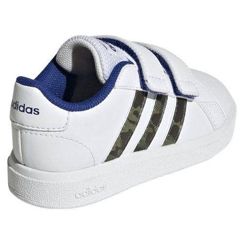 Buty sportowe dla małych dzieci adidas Grand Court Lifestyle Hook and Loop GV6820