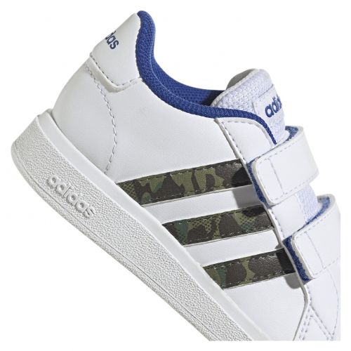 Buty sportowe dla małych dzieci adidas Grand Court Lifestyle Hook and Loop GV6820