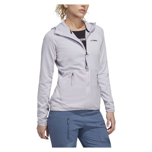 Polar damski adidas Terrex Tech Flooce Light Hooded Hiking Jacket HT2048