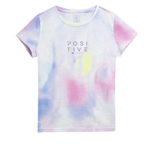 Koszulka dla dziewcząt 4F 4FJSS23TTSHF382