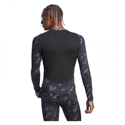 Koszulka treningowa męska Techfit Allover Print LS HS9797