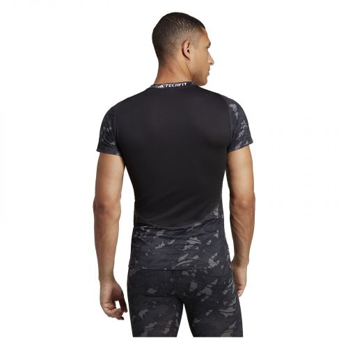 Koszulka treningowa męska adidas Techfit Allover Print HS9811
