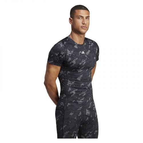 Koszulka treningowa męska adidas Techfit Allover Print HS9811