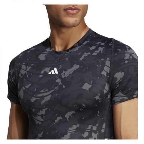 Koszulka treningowa męska adidas Techfit Allover Print HS9811