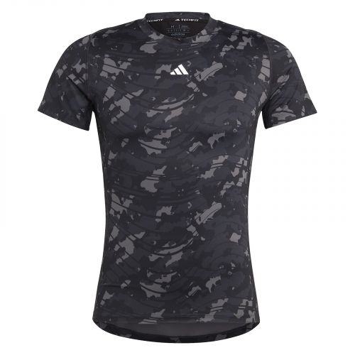 Koszulka treningowa męska adidas Techfit Allover Print HS9811